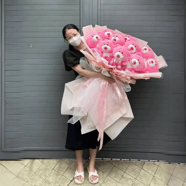 Bó Hoa Gấu Dâu Khổng Lồ - 22