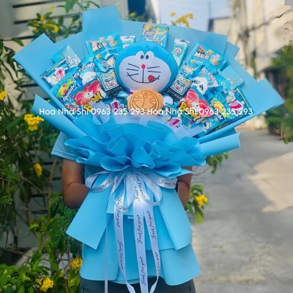 Bó Hoa Bánh Kẹo Sinh Nhật - Xanh Dương - 326