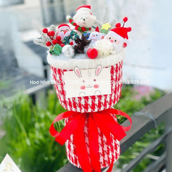 Bó Hoa Gấu Bông Noel - 89