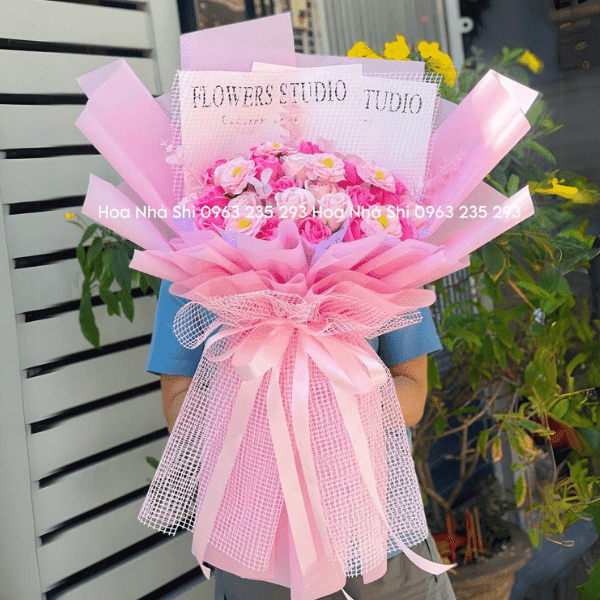 Bó Hoa Sáp Thơm - Hồng - 111