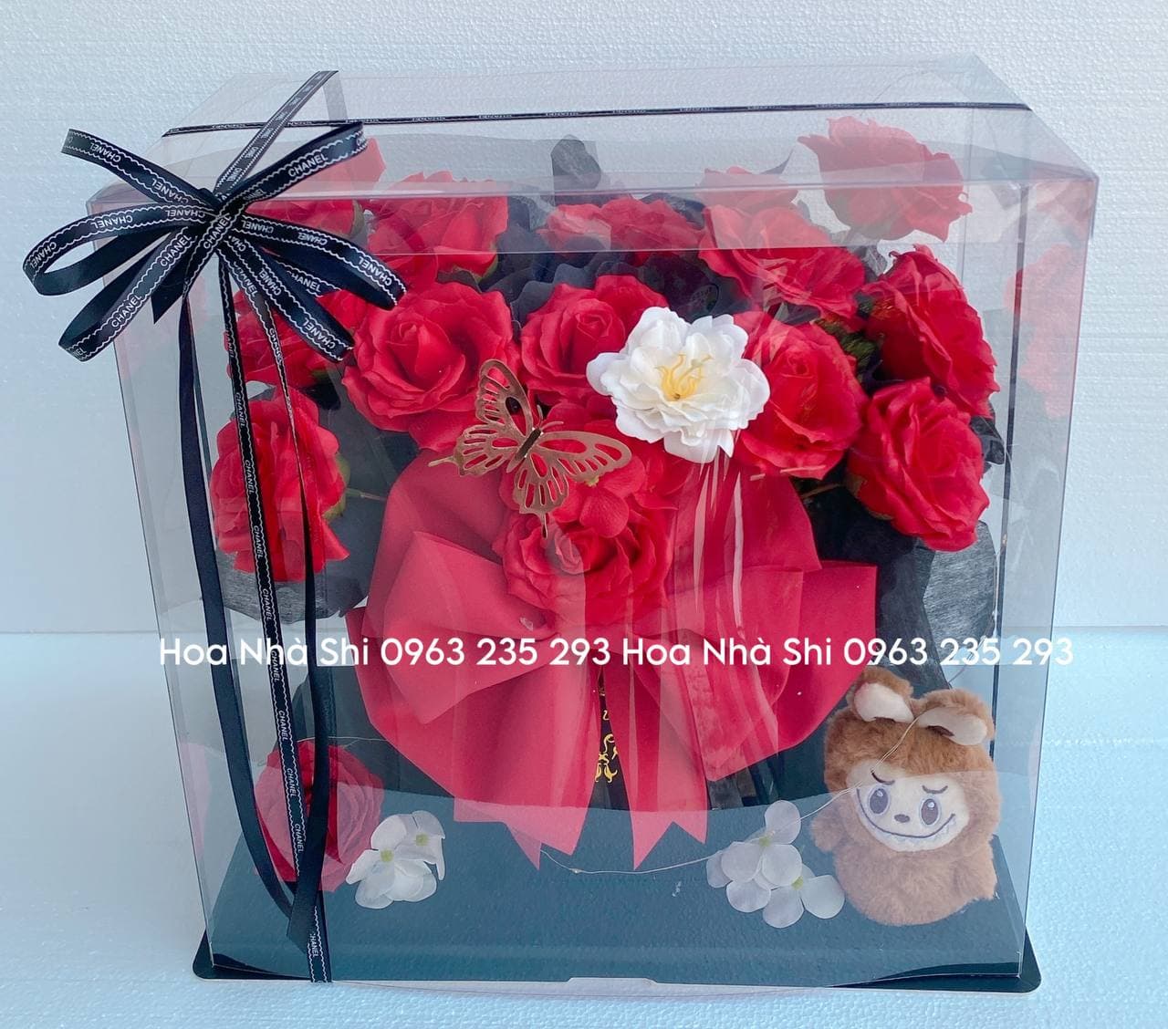 Hộp Hoa Sáp Thơm Đỏ - 295
