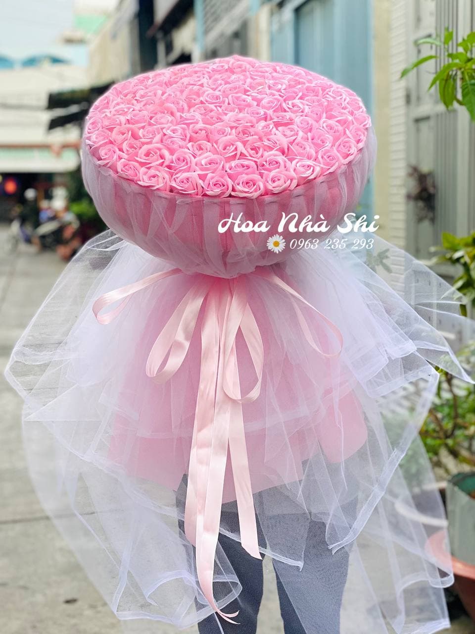 Bó Hoa Sáp Thơm 100 Bông - Đỏ - 361