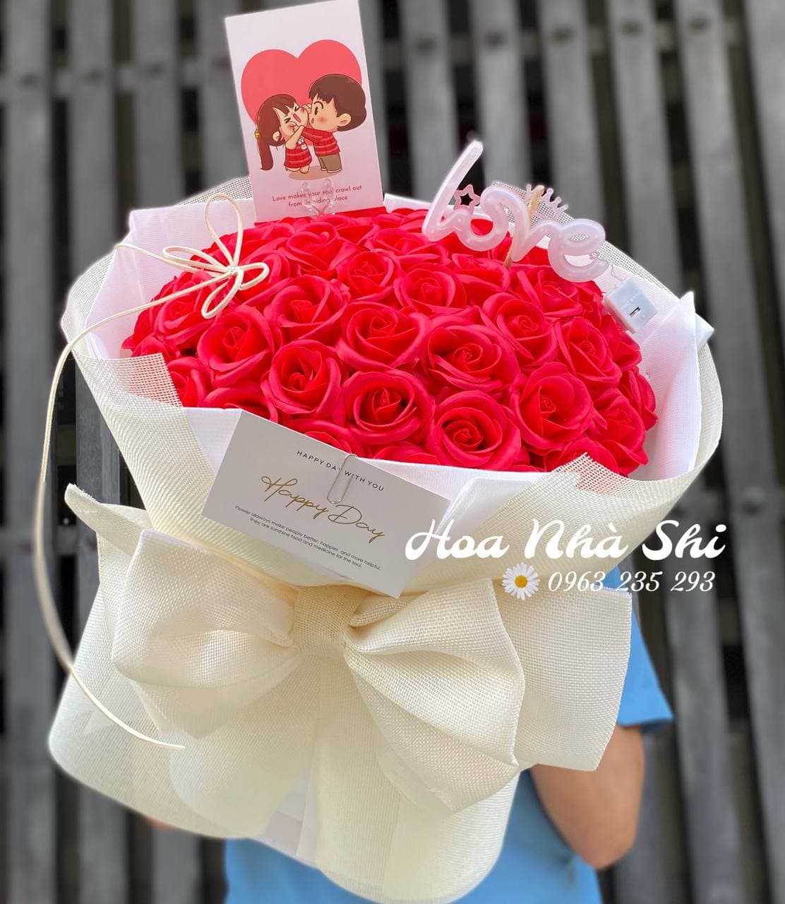 Bó Hoa Sáp Thơm - Đỏ - 394