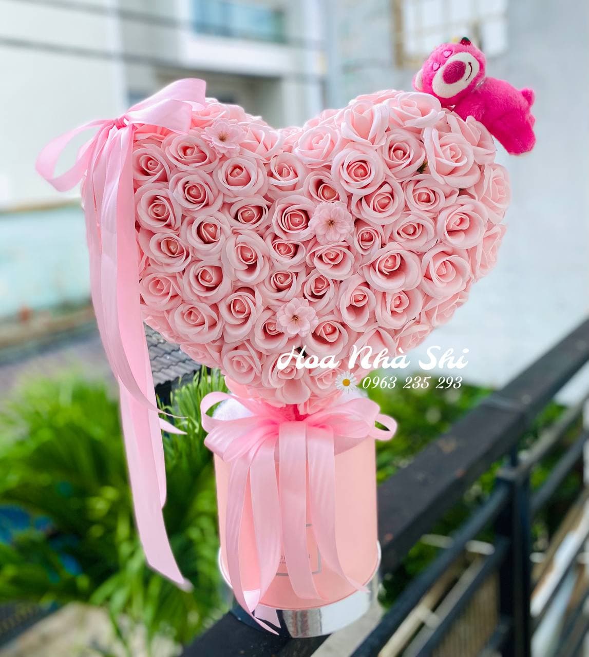 Hoa Sáp Thơm Trái Tim 3D 150 Bông