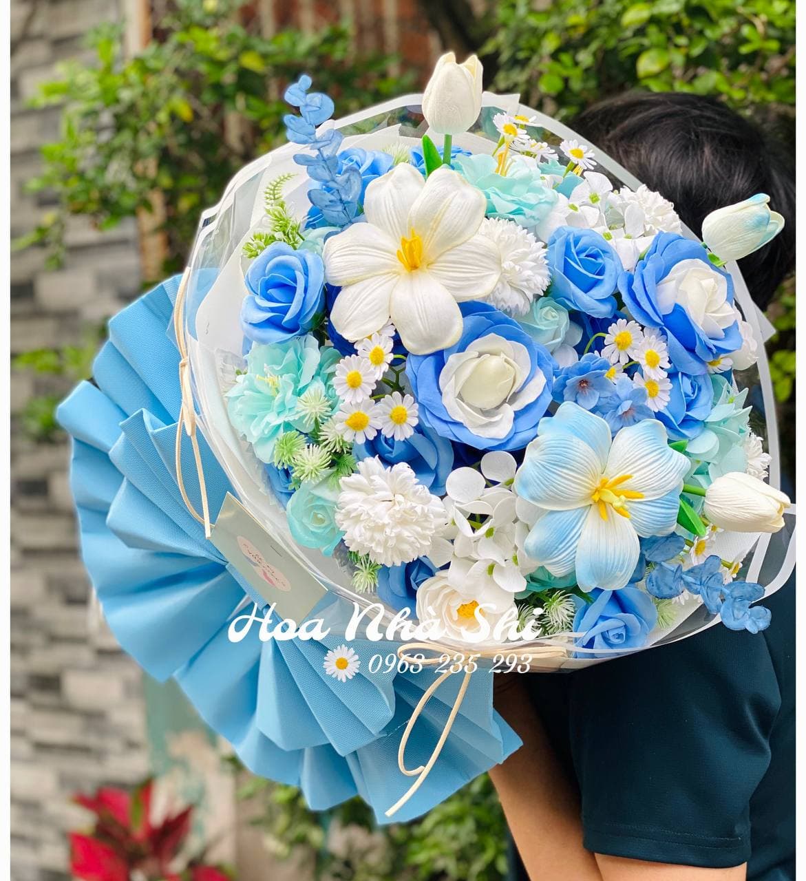 Bó Hoa Sáp Thơm - Xanh Dương - 412