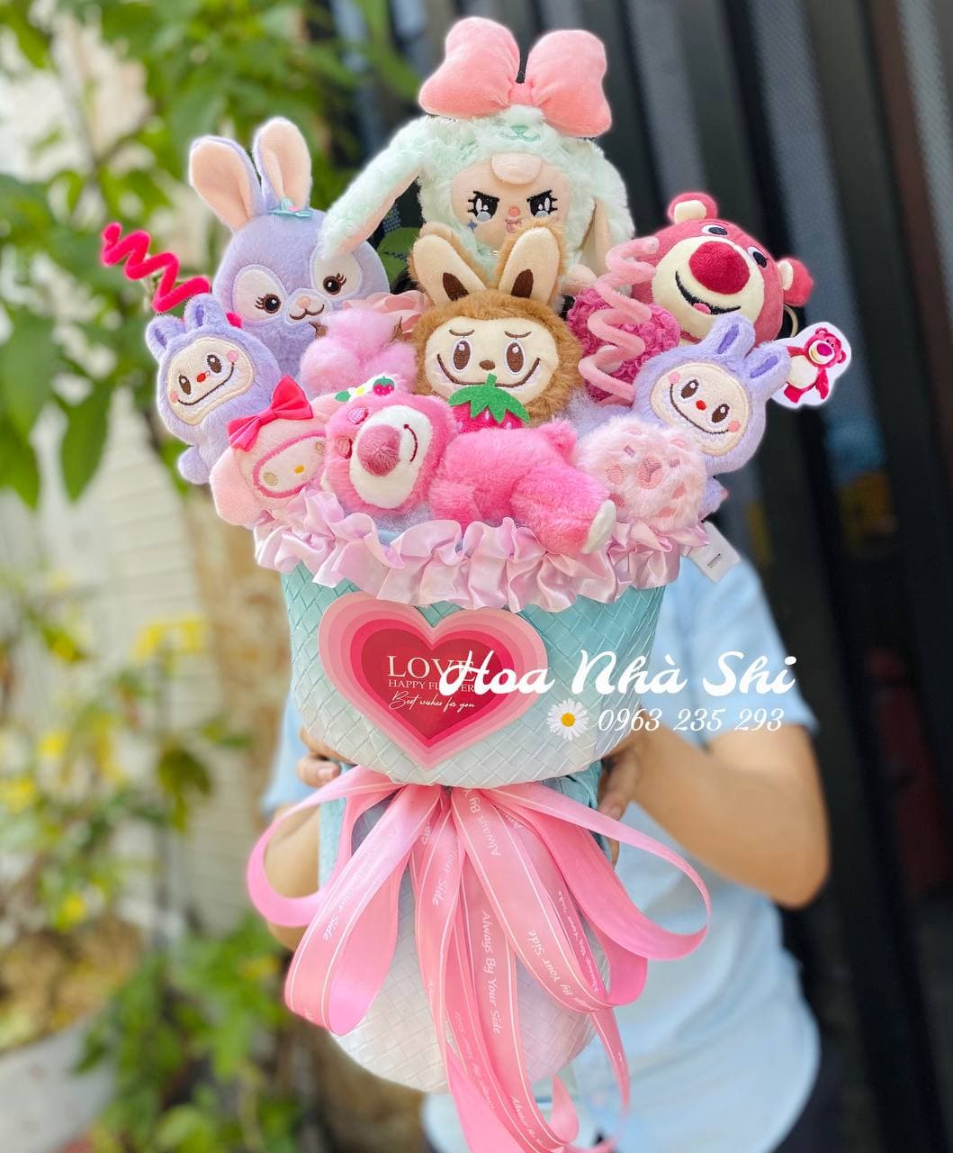 Bó Hoa Gấu Bông Mix - 447