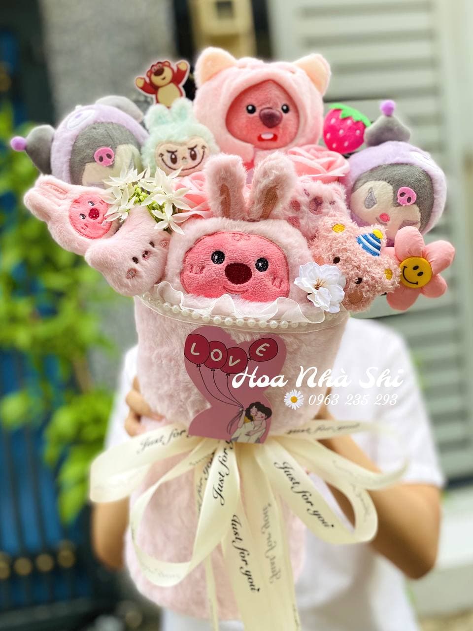 Bó Hoa Gấu Bông Mix - 450