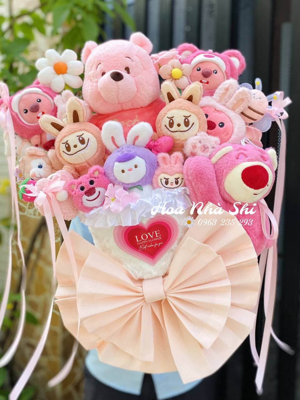 Bó Hoa Gấu Bông Mix - 455